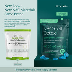 Etta Vita NAC Gummies soft chew texture ready to bite.