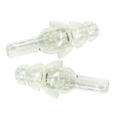 Etymotic ER20 earplugs assembled, ready for use with high-fidelity protection