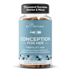 Eu Natural Conception bottle with soft capsules supports daily ovulation-friendly routines