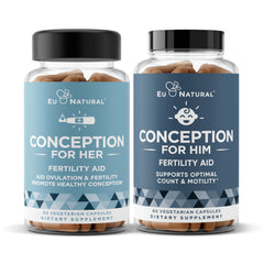 Eu Natural Conception bundle bottle for daily fertility support.