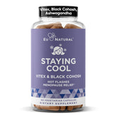 Eu Natural Staying Cool bottle pour for easy hot flash relief in daily routine