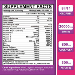 Close-up of Euapeark Biotin Gummies texture for easy daily use.