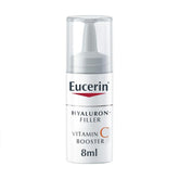 Eucerin Hyaluron-Filler Vitamin C Booster bottle with activated Vitamin C for brightness.