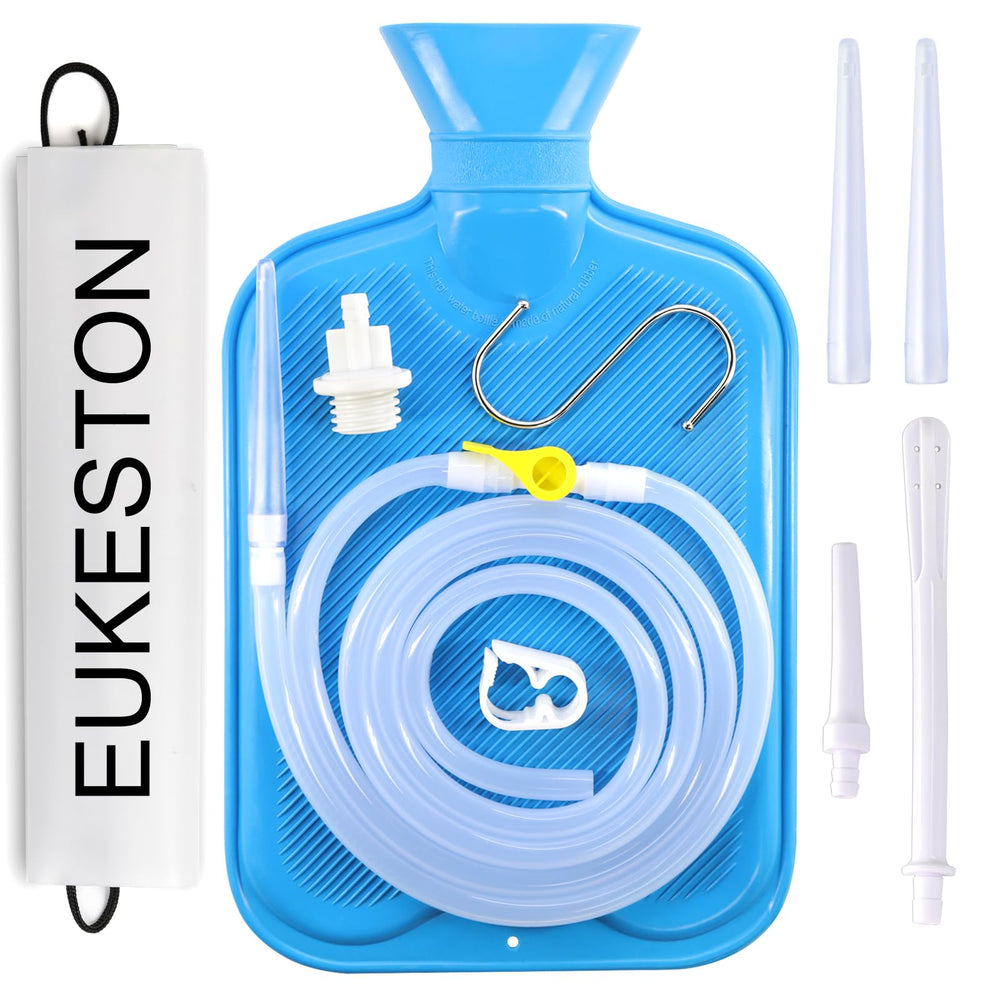 EUKESTON enema bag 2L capacity for reliable at home use and extended sessions