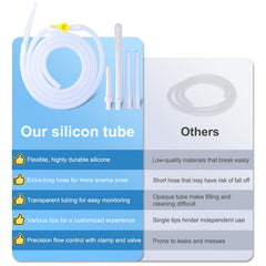 EUKESTON flow control clamp enables precise, mess-free enema sessions at home