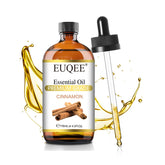 EUQEE Cinnamon essential oil bottle in amber glass for diffuser use