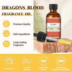 EUQEE Dragons Blood glass dropper enables precise drops for consistent scent.