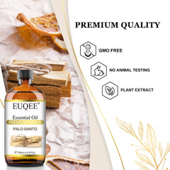 EUQEE Palo Santo oil with dropper enables accurate dosing for DIY blends