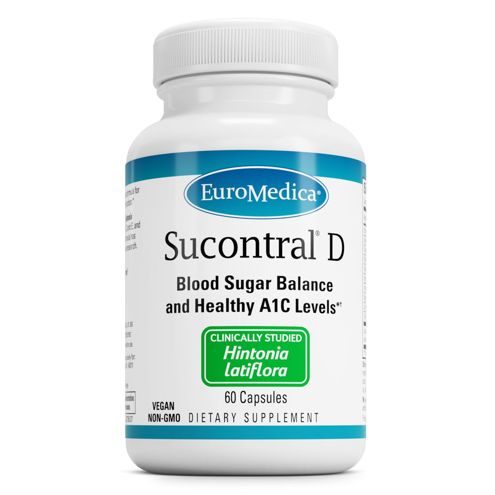 EuroMedica Sucontral D bottle—capsules for convenient daily energy support.