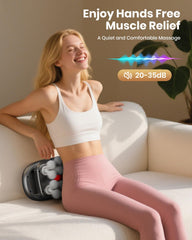 EURPMASK 16-head massage gun side angle showing compact design and versatility.