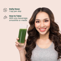 EVARA Moringa powder into shake glass for vibrant morning energy