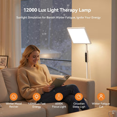 EVATEALE full-spectrum sun lamp creates natural daylight ambiance at home