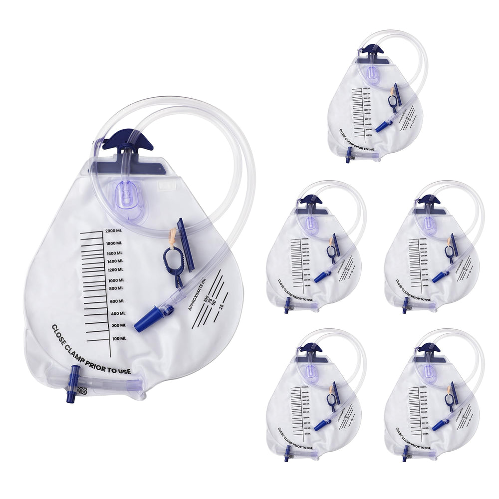 Evenpop 2000ml urine bags with clear scale for easy monitoring.