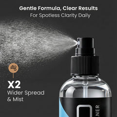 EVEO two-pack cleaner spray bottles convenient daily lens care