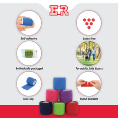 Ever Ready First Aid pink 2in x 5yd bandage ideal for quick wraps.