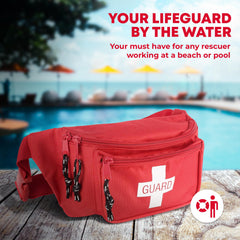 Ever Ready First Aid fanny pack side views demonstrate compact, organized storage for quick access.