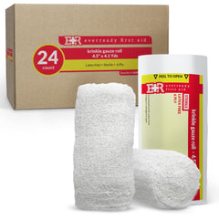 Ever Ready First Aid Krinkle Kerlix bandage roll front view, ready for quick wound dressing.