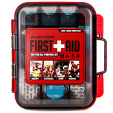 EVERLIT 400-pcs first aid kit case closed for quick access during emergencies.
