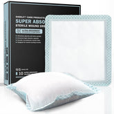 EVERLIT 6x6 super absorbent dressing in box, ready for immediate wound care.