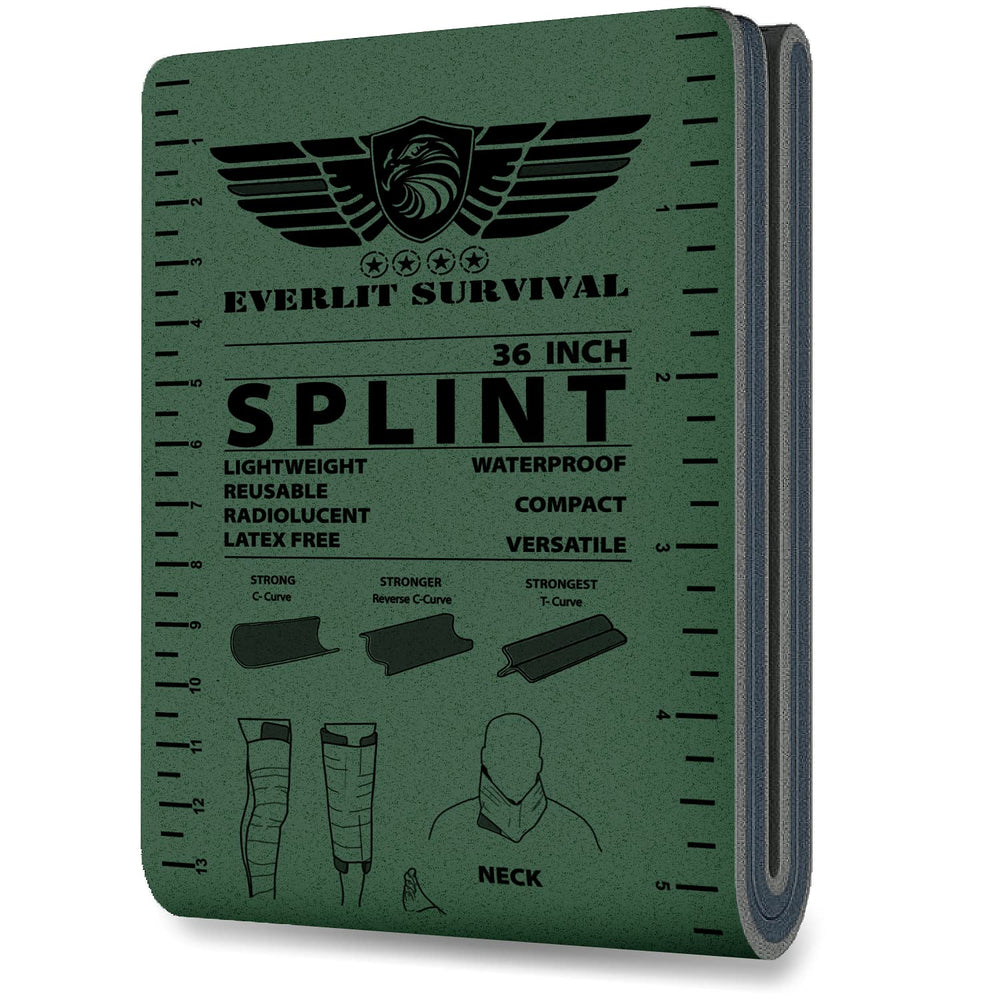 EVERLIT Survival 36-Inch Splint folded for compact carry in your gear bag.