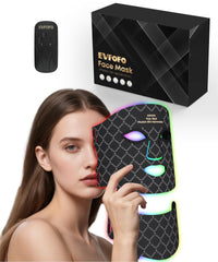 EVFOFO red light facial mask with remote control for convenient at-home sessions