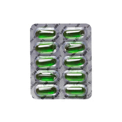 Evion vitamin E soft gel bottle with 50 capsules for daily skin and hair care.