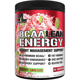 EVL BCAA Lean Energy Powder Cherry Limeade can for clean energy and lean recovery.