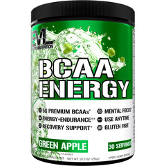 EVL BCAAs Energy green Apple tub for post-workout hydration and energy
