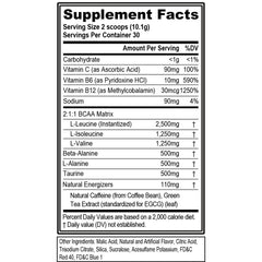 EVL BCAA Energy scoop ready for quick pre-workout mixing