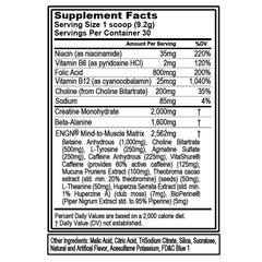 EVL ENGN measuring scoop demonstrates precise dosing for consistent training.