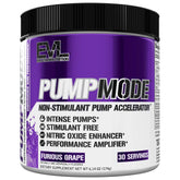 EVL PumpMode bottle pour shows quick hydration for enhanced pumps during workouts