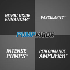 EVL PumpMode tub-closeup emphasizes non-stimulant formula for steady sessions