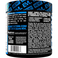 EVL Blue Raz pre-workout mixed in glass showing sustained energy for training