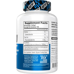 EVLUTION CLA pills closeup shows safflower-based formula for weight management