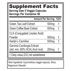 Close-up of EVL LeanMode label highlighting ingredients and transparency.