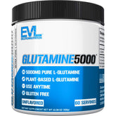 Evlution Pure Vegan L-Glutamine bottle ready for post-workout recovery.