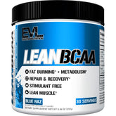 EVLUTION Lean BCAA bottle for post-workout recovery and lean muscle support.