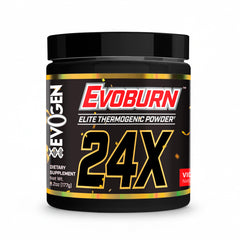 Evogen Evoburn bottle front highlights a sleek design for daily energy support.
