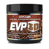 Evogen EVP 3D Iced Mocha bottle pour for fast pre-workout energy and focus