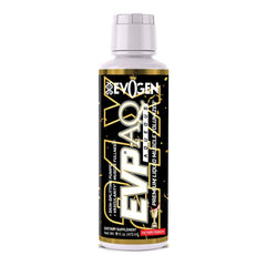 Evogen EVP AQ bottle being poured for hydration and pumps.