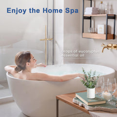 EVOKE OCCU eucalyptus oil in bath to enhance spa-like relaxation.