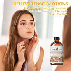 EVOKE OCCU Vetiver oil in a diffuser setup for calming scent