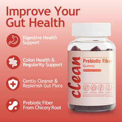 EXISHRED Clean Fiber Gummy pour demonstrates on-the-go prebiotic convenience