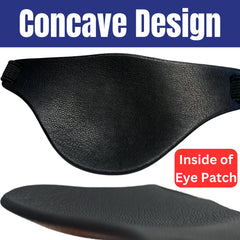 Extraordinary Commissary eye patch with dual side buckles for easy length adjustment.
