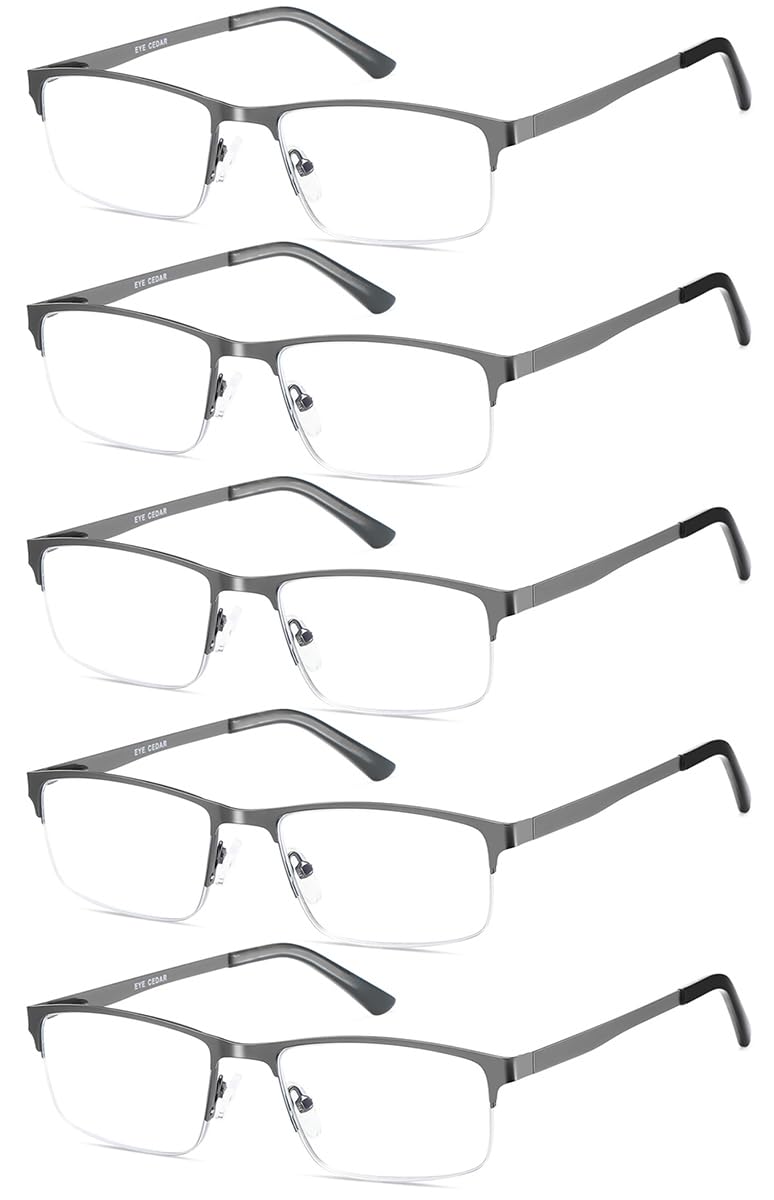 EYECEDAR 5-pack reading glasses with blue light blocking for daily use