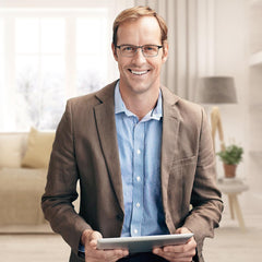 EYECEDAR men's glasses with adjustable spring hinges for a secure fit