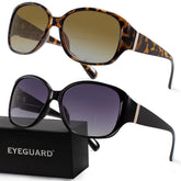 EYEGUARD bifocal sunglasses with oversized frame for outdoor reading and distance viewing.