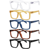 Eyekepper oversized reading glasses with square frame and +1.50 power for easy reading.