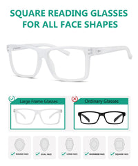 Eyekepper readers placed at a desk for easy home or office reading.