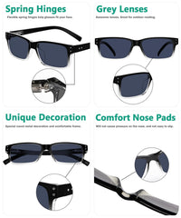 Eyekepper solid chunky frame reading glasses feel durable